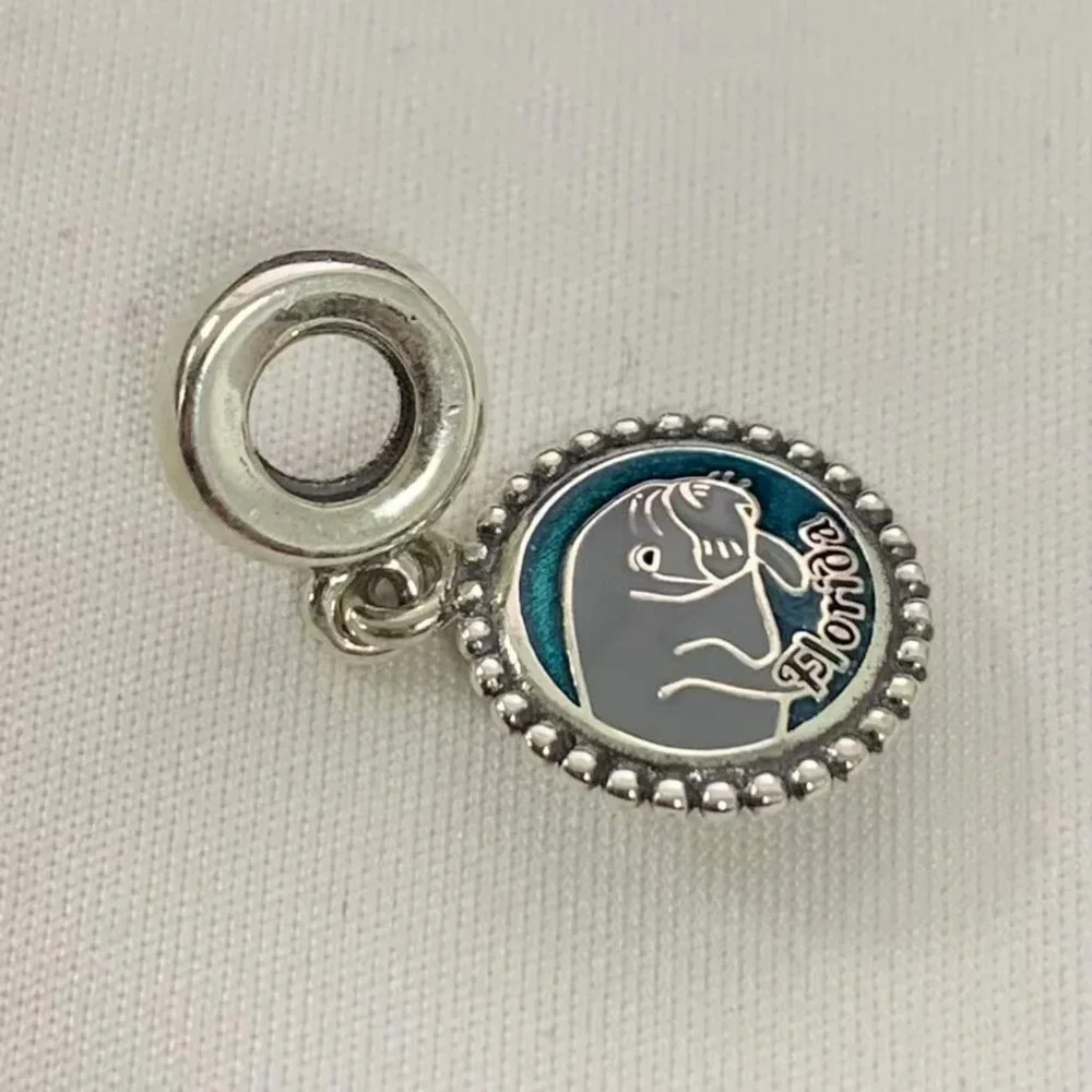 Pandora Florida Manatee Exclusive Charm, S925 Silver Jewelry